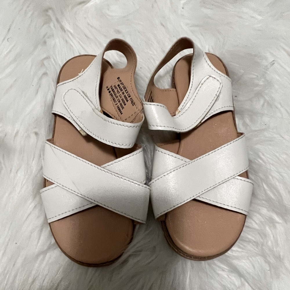 Brand new H&M little girls white sandals